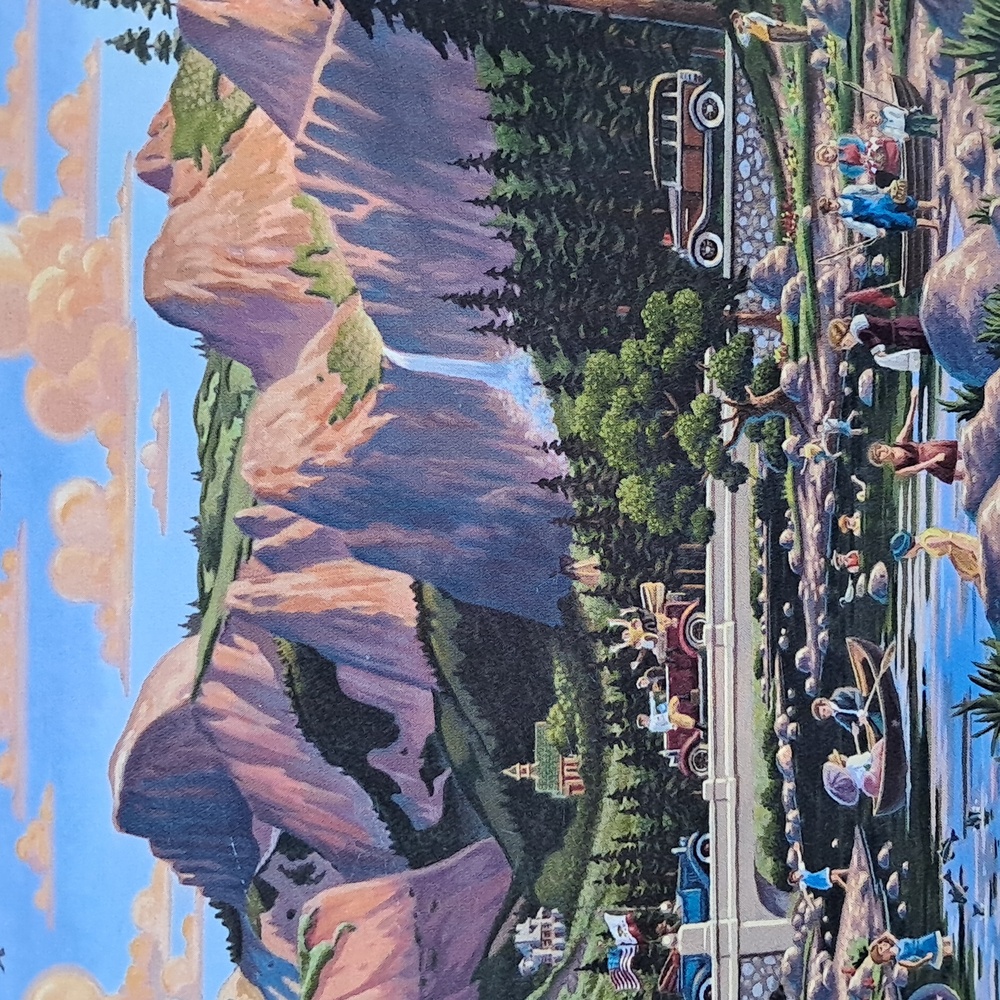 500pc DOWDLE FOLK ART Jigsaw Puzzle "YOSEMITE" by Eric Dowdle - Picture 11 of 17